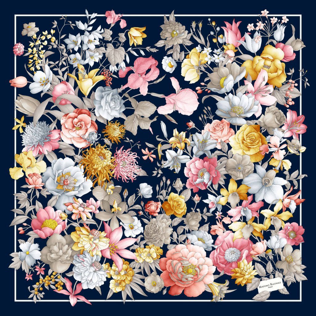 Bandana Bouquet Navy