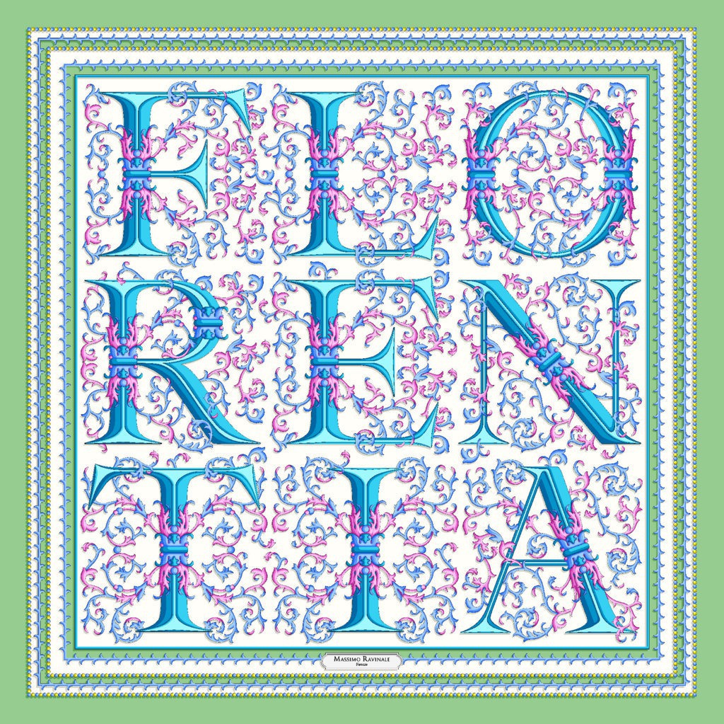 Bandana Carta Fiorentina Verde