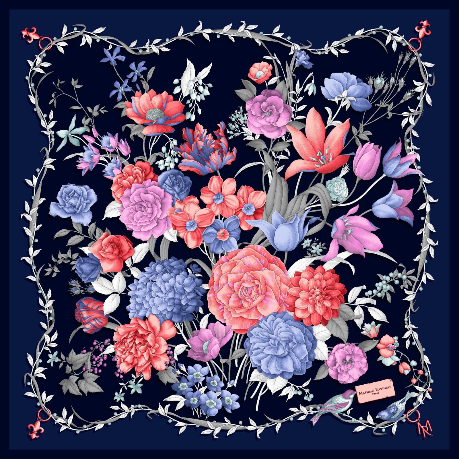 Bandana Clori Nero Viola