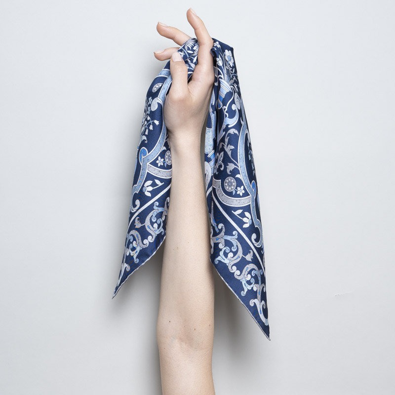 Bandana Mosaico Fiorentino Navy