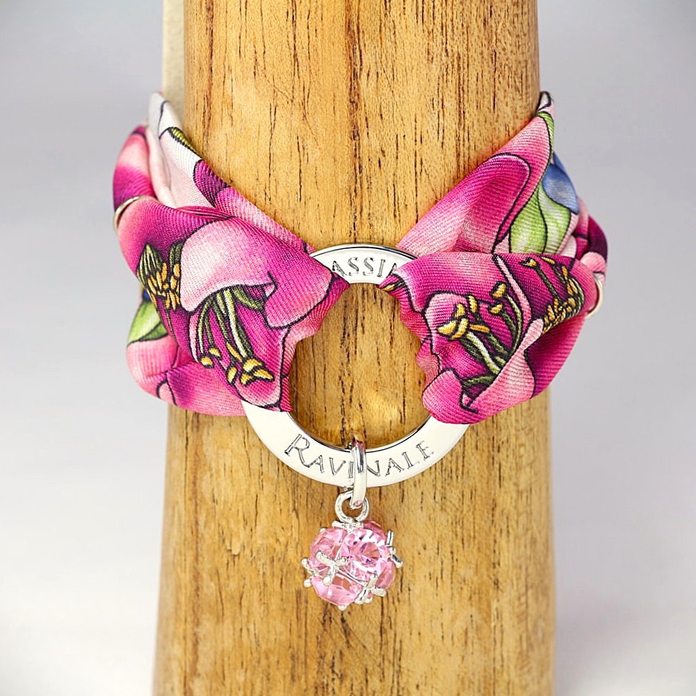 Bracciale Vanity Seta Clori Rosa