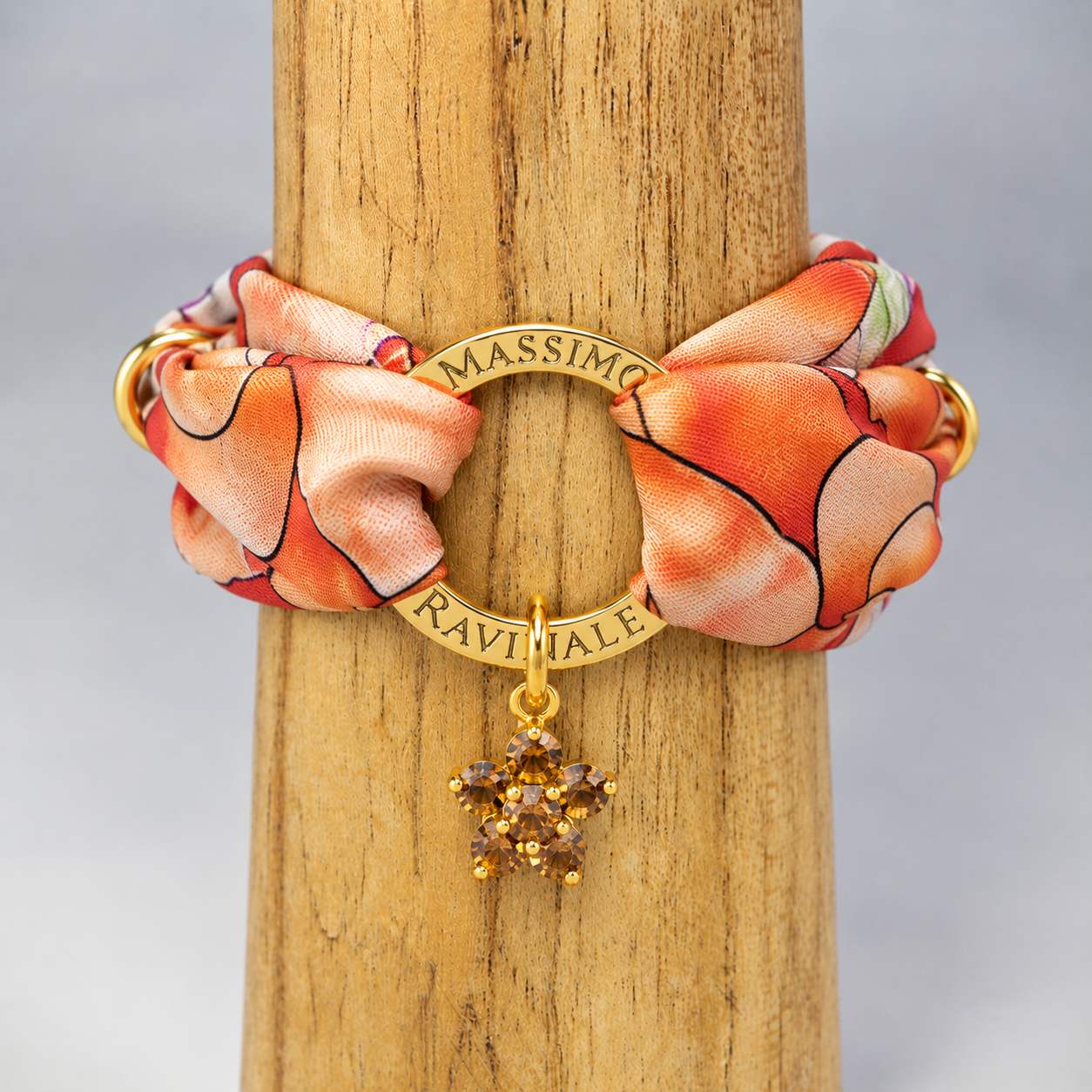 Bracciale Vanity Seta Clori Pesca — ESAURITO