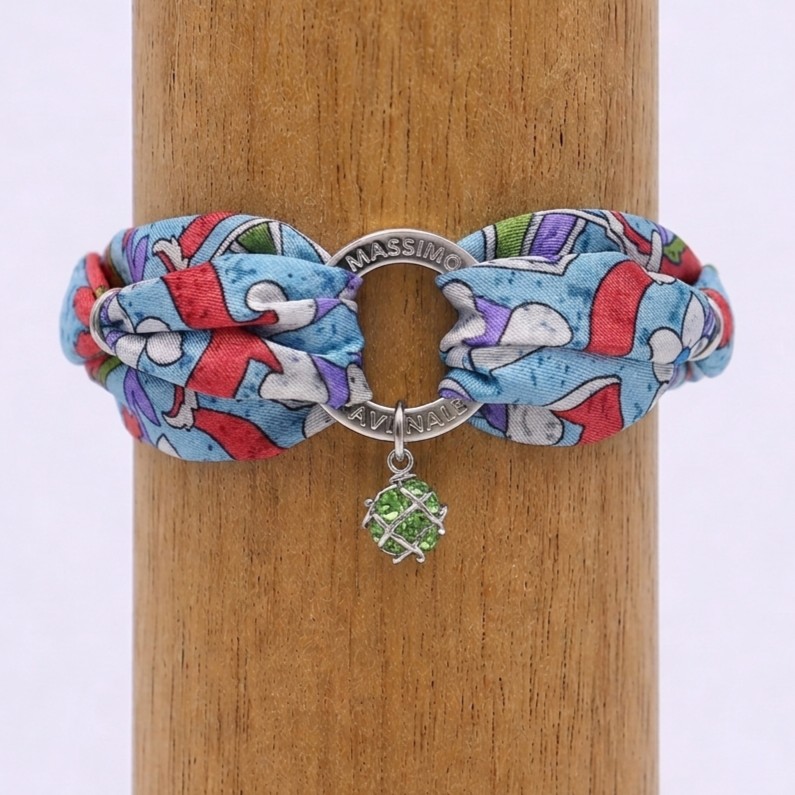 Bracciale Vanity Seta Mosaico Fiorentino Lilla