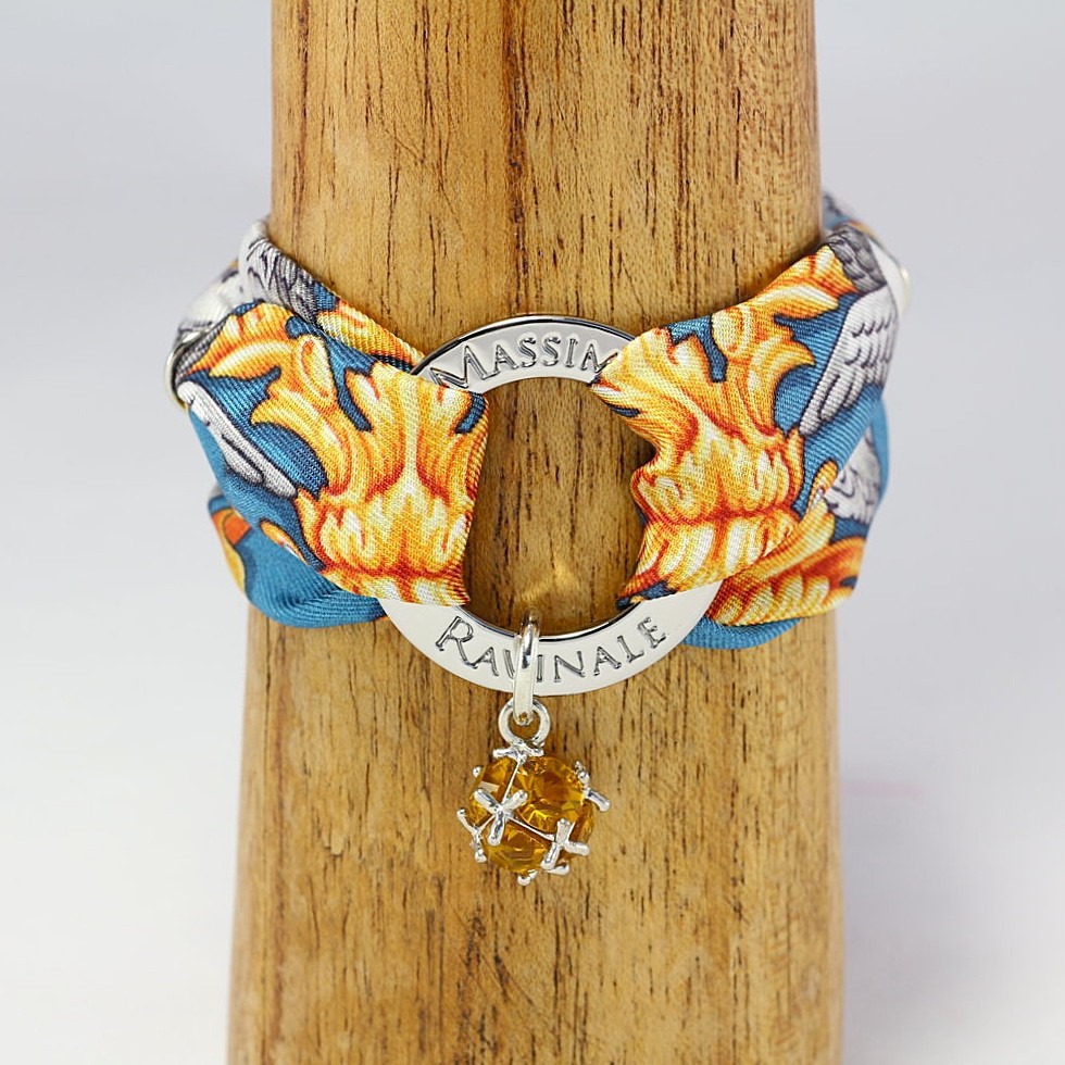 Bracciale Vanity Seta Uffizi Blu
