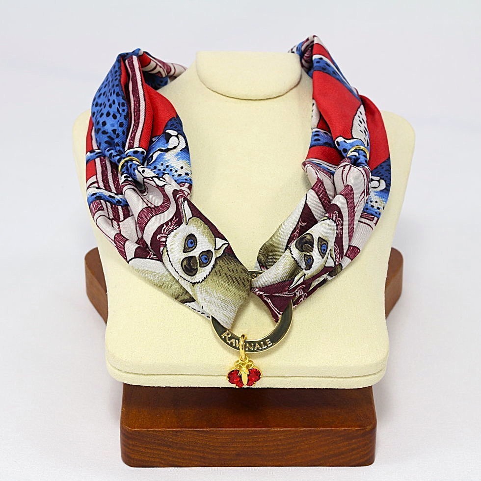 Collana Seta Palazzo degli Amanti Bordeaux Rosso