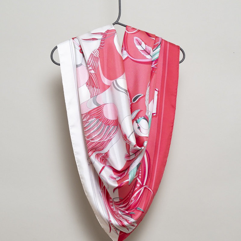 Foulard Ara Lacépède Rosso Chiaro