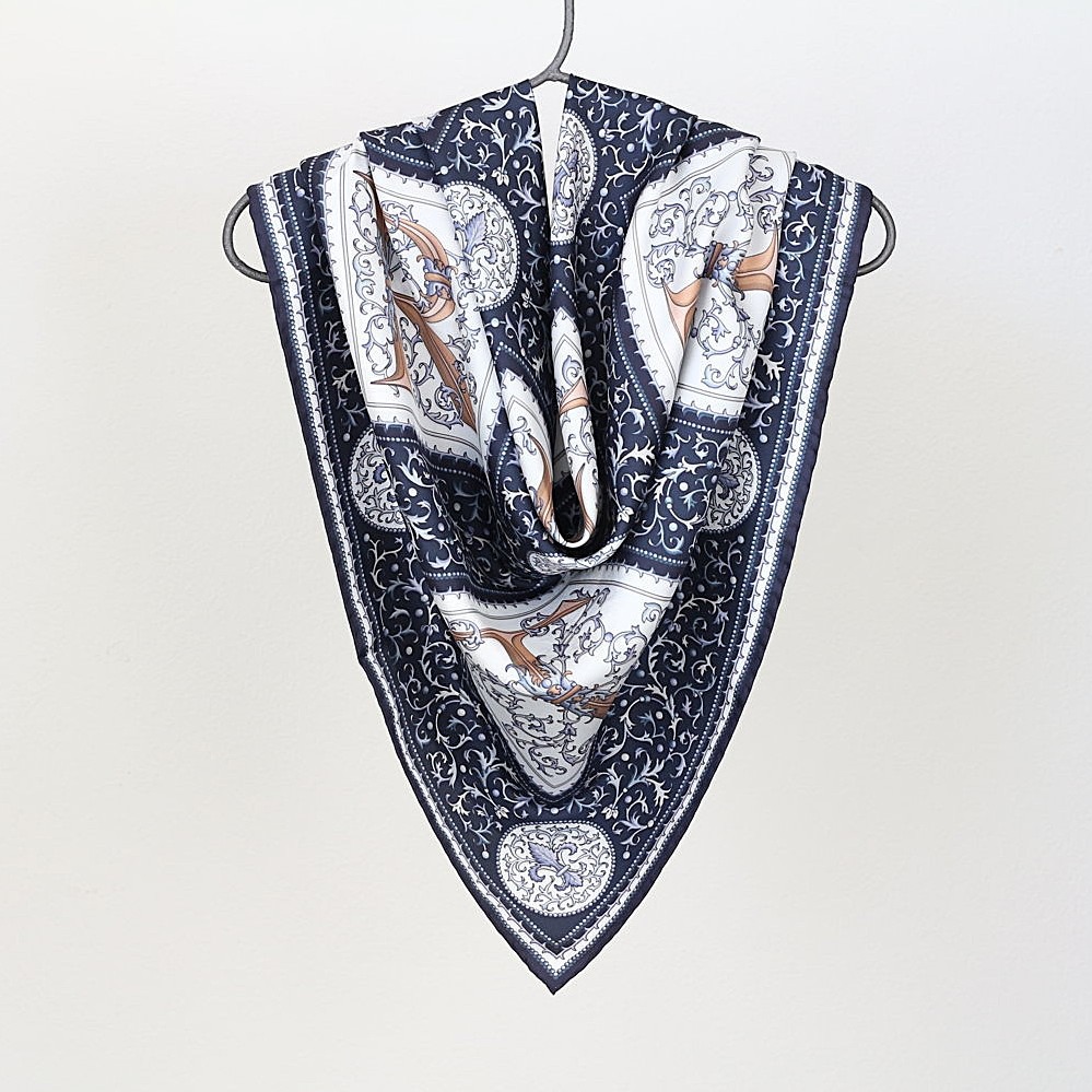 Foulard Carta Fiorentina Nero