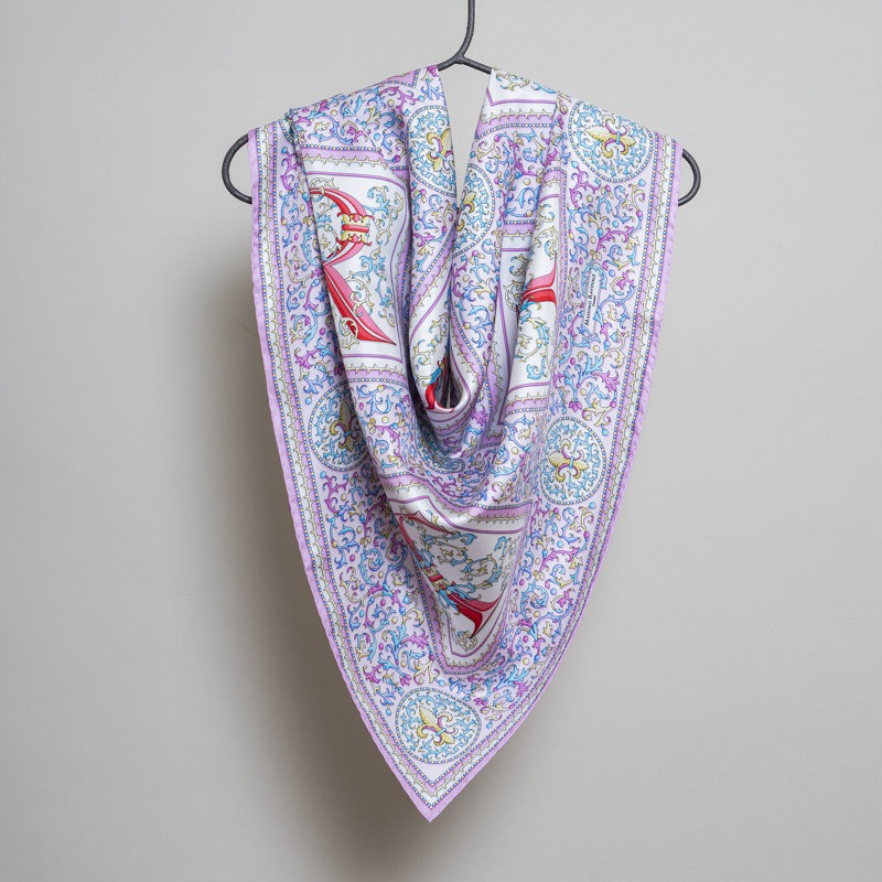Foulard Carta Fiorentina Rosa