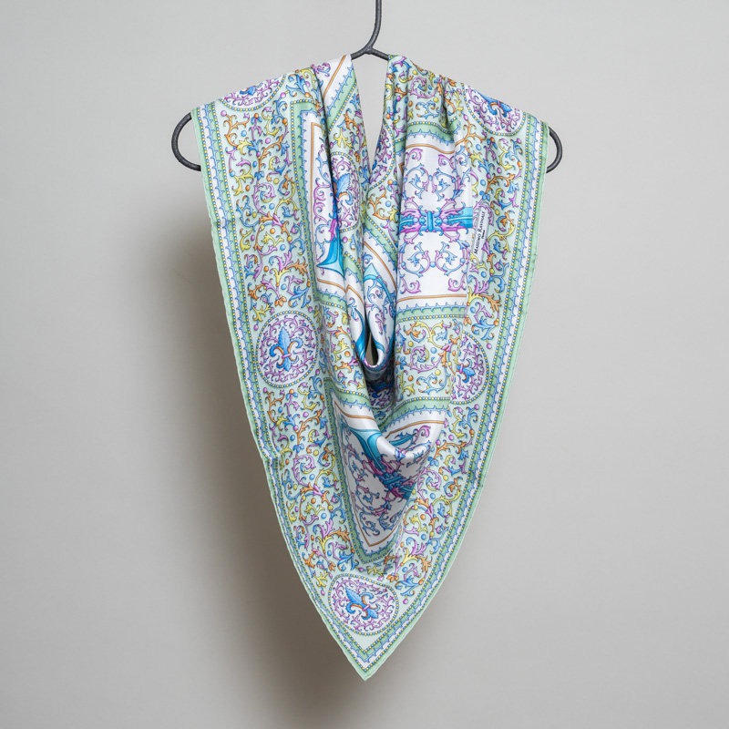 Foulard Carta Fiorentina Verde — ESAURITO