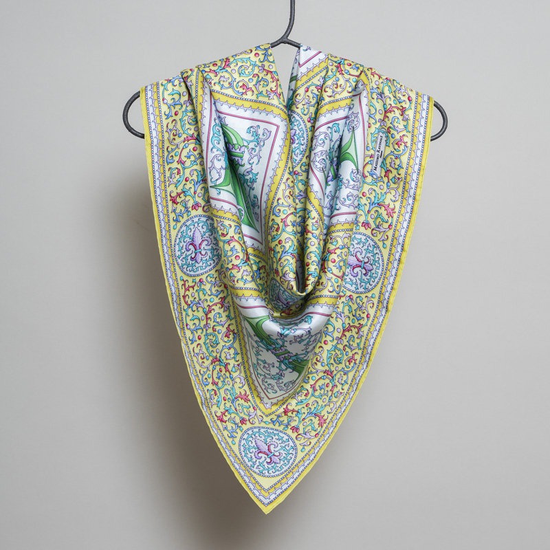 Foulard Carta Fiorentina Verde Acido