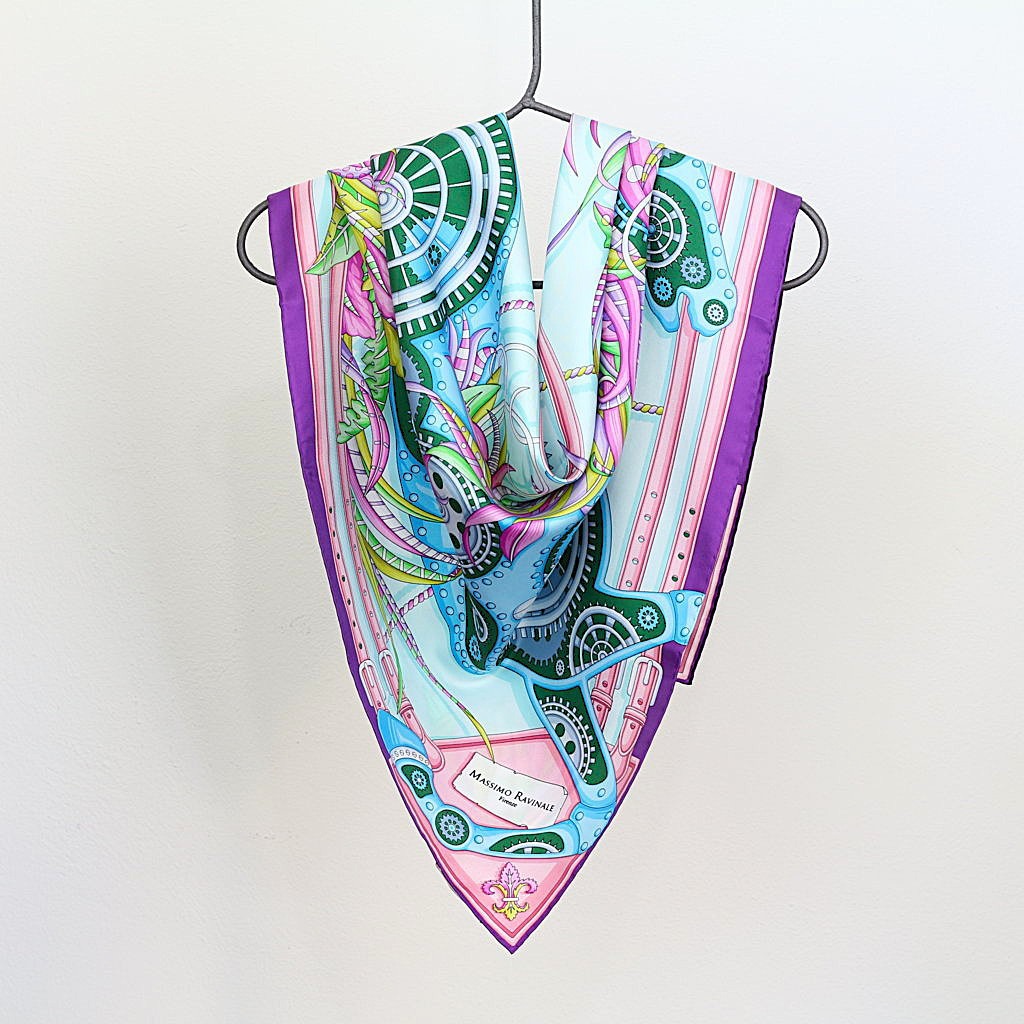 Foulard Cavallo Meccanico Viola — ESAURITO
