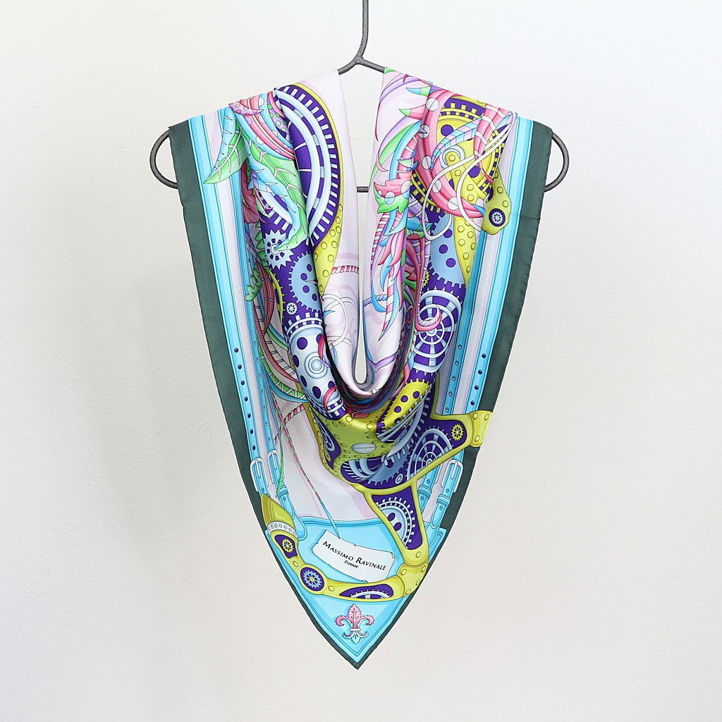 Foulard Cavallo Meccanico Verde Army — ESAURITO