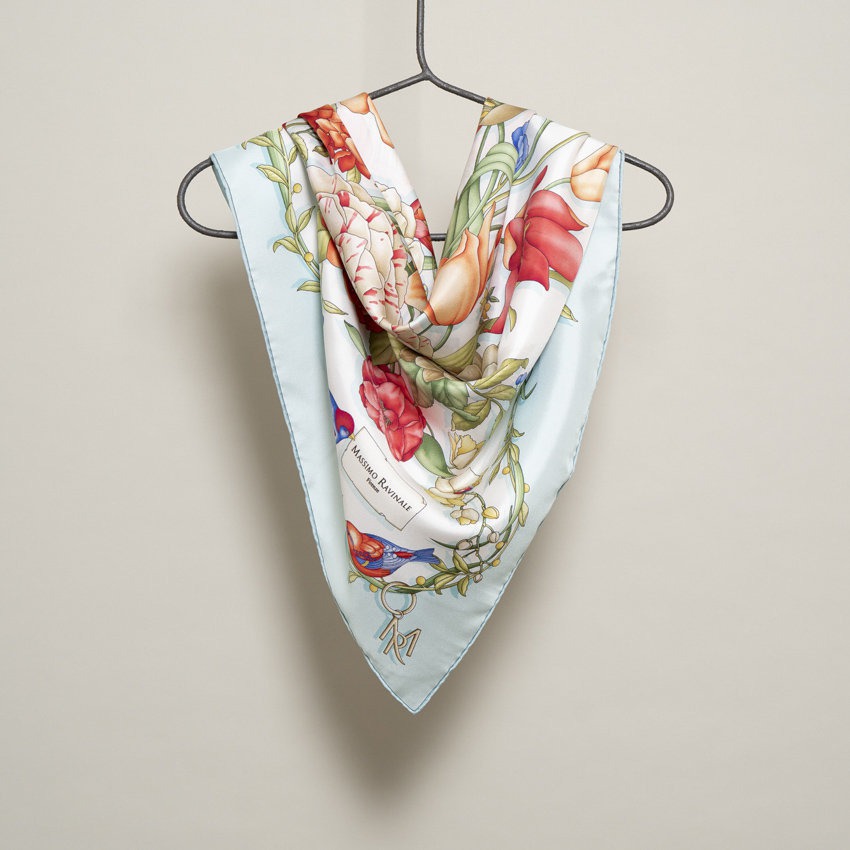 Foulard Clori Powder Blu