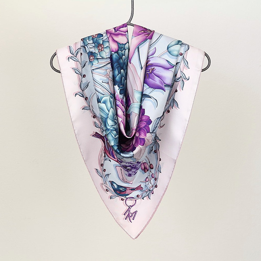 Foulard Clori Rosa Antico