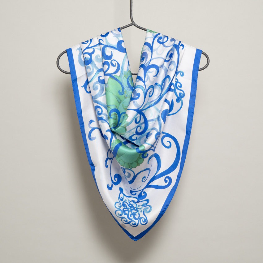Foulard Girasole Azzurro