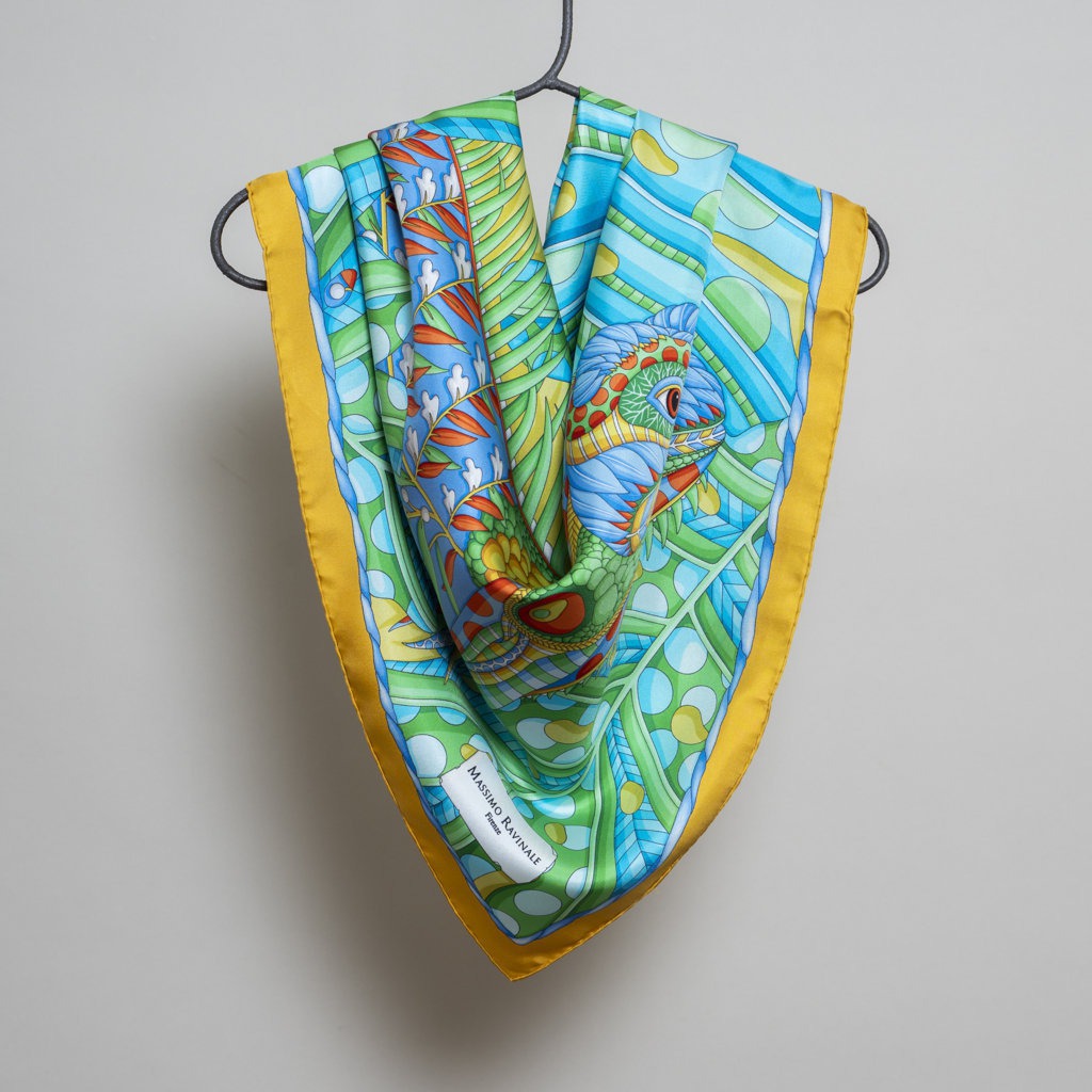 Foulard Iguana Oro