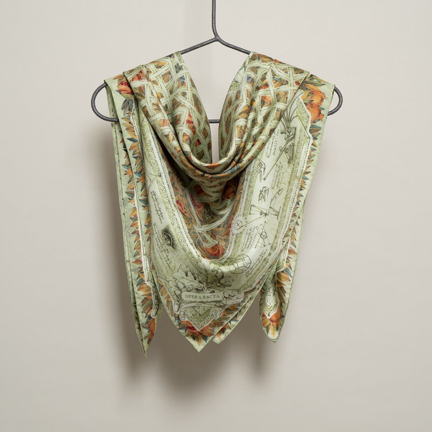 Foulard Leonardo Da Vinci Lime