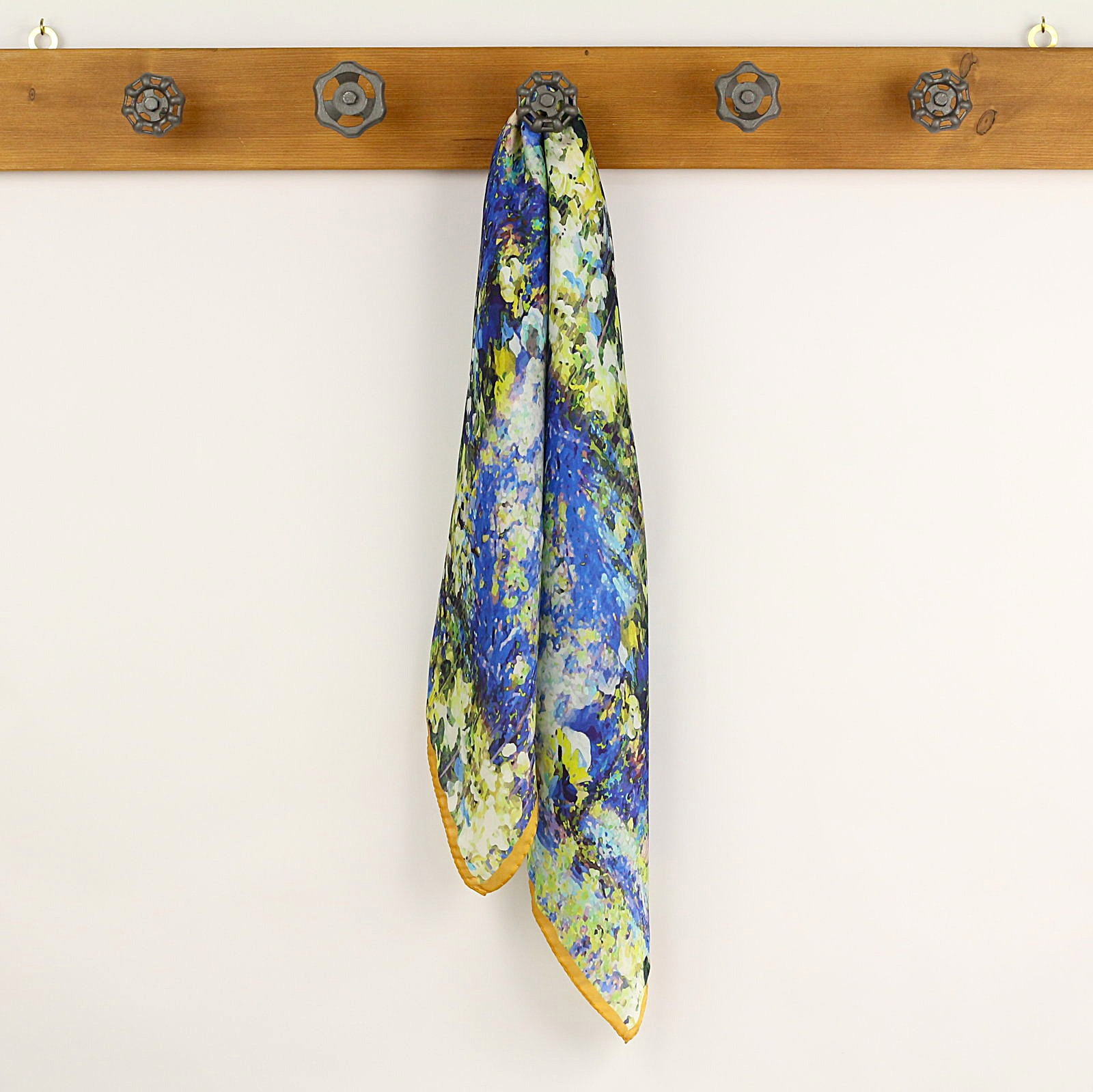 Foulard Monet Colorato Giallo Blu