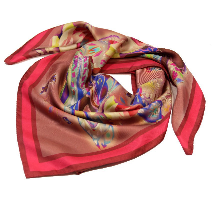 Foulard Rosa Orientale Fucsia