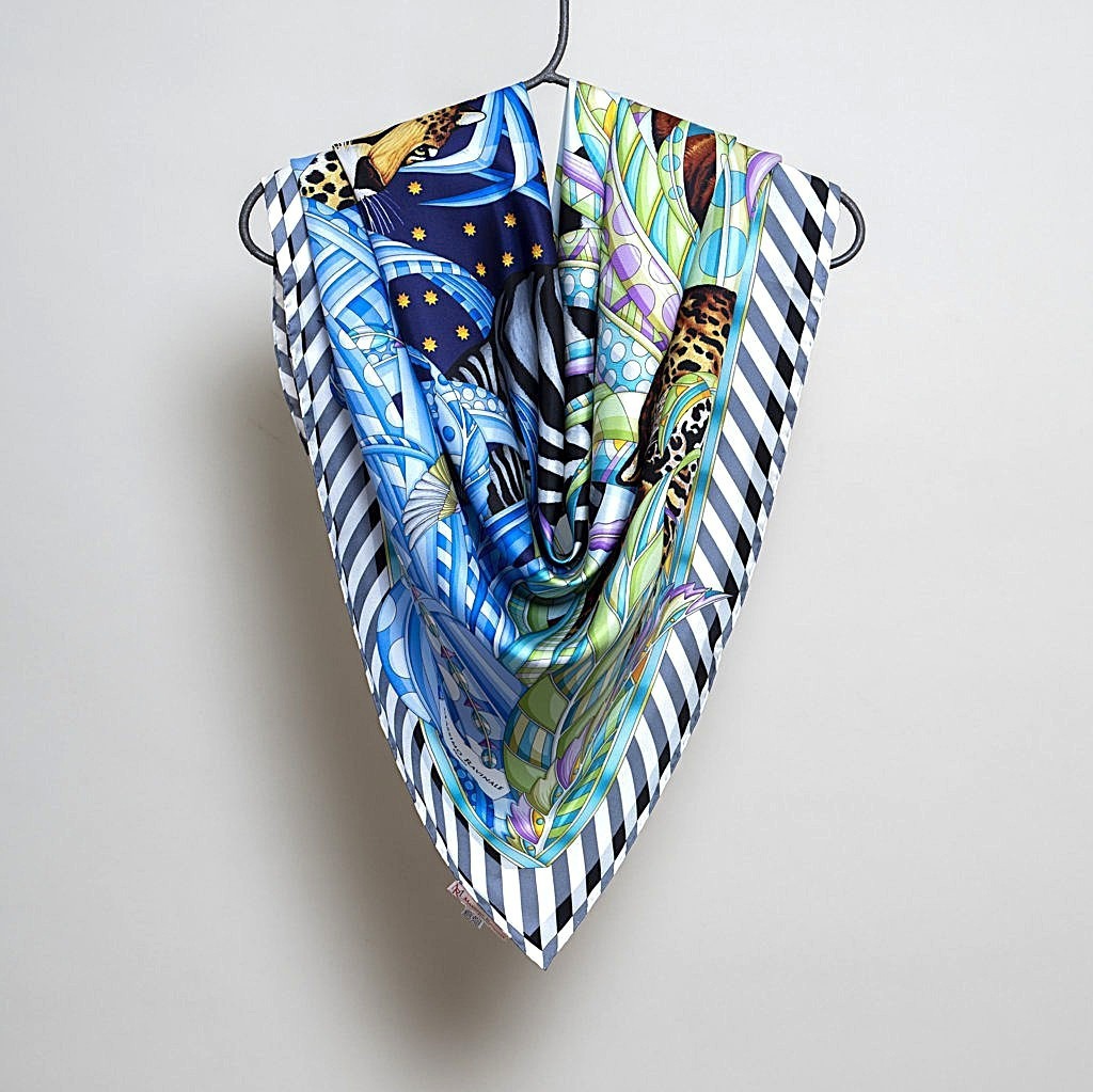 Foulard Safari Blu