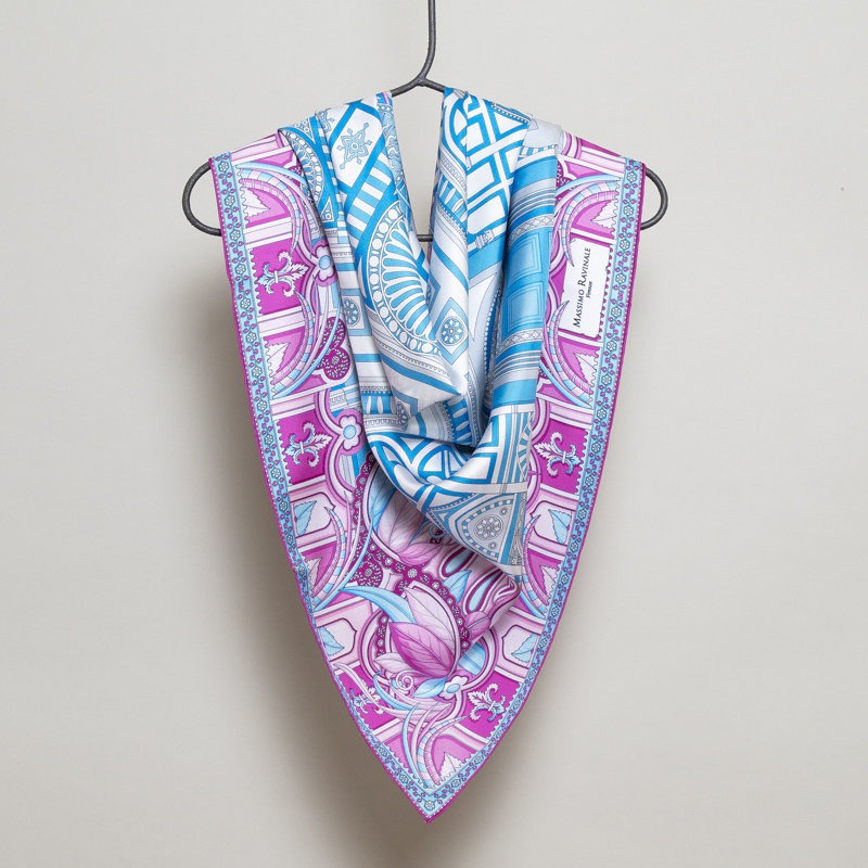 Foulard Santa Maria Novella Azzurro