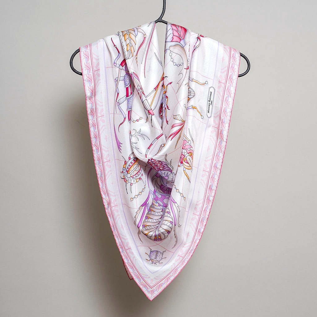 Foulard Scarabeo Rosa
