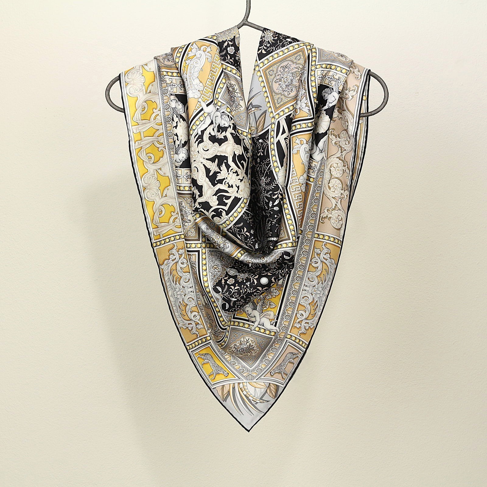 Foulard Uffizi Nero Giallo