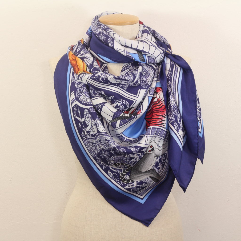 Grand Foulard Palazzo Amanti Blu