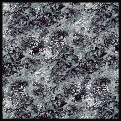 Grand Foulard Ramage Fiorentino Nero — ESAURITO