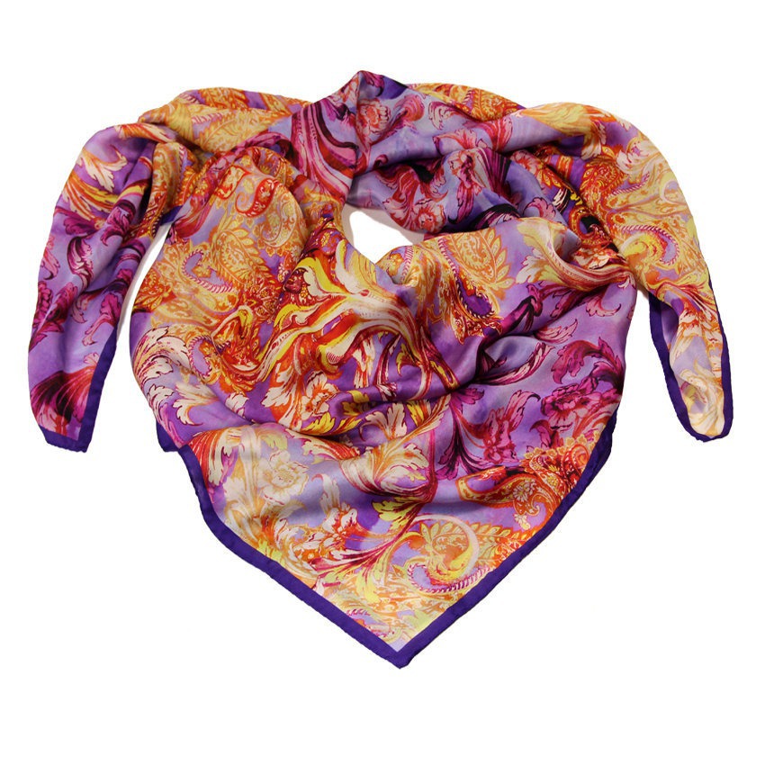 Grand Foulard Ramage Fiorentino Viola