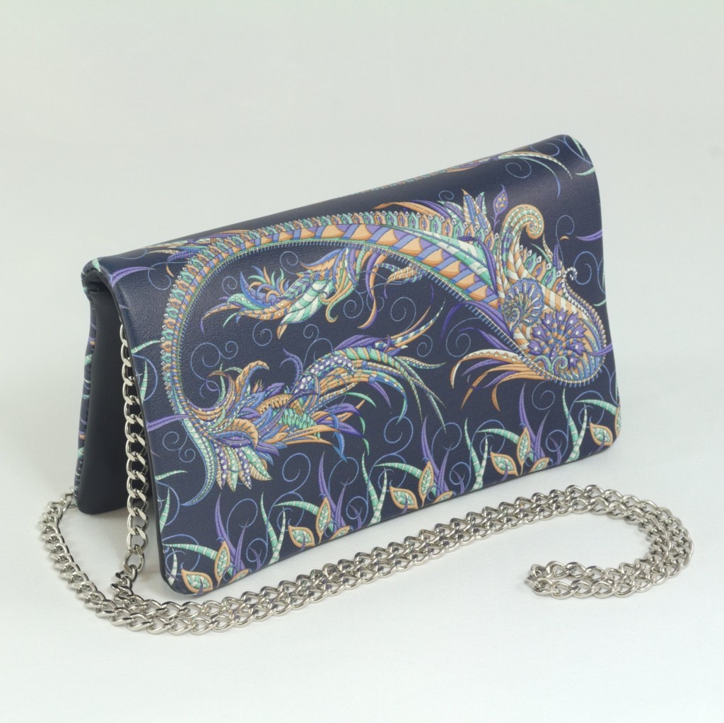 Pochette Boteh Navy Lilla — ESAURITO
